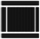 Панель Hiwood LV124 BK 120x12x2700 мм, 1 м.п.